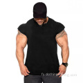 Workout Muscle Slim katoenen fit T-shirts foar manlju